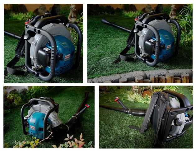 שימוש ביתי במפוח עלים מקצועי מקיטה דגם Makita RBL500