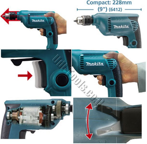 מאפינים של מקדחה קומפקטית Makita 6413