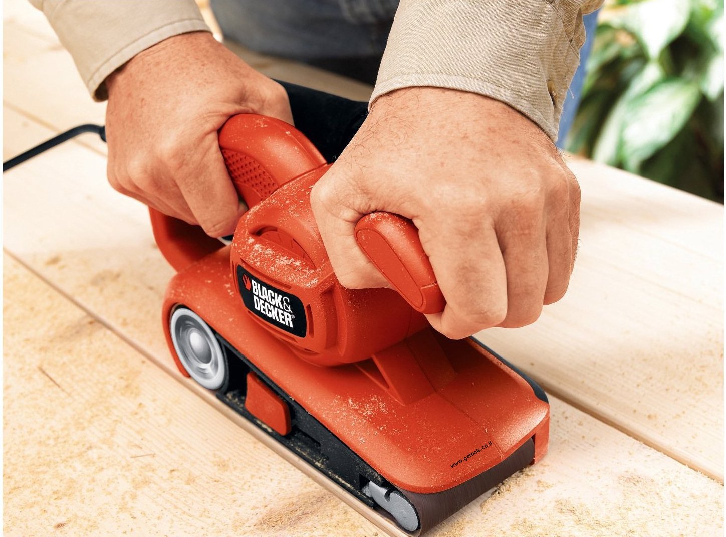 מלטשת סרט Black & Decker KA86 מהירות סיבוב: 206 מטר לדקה
