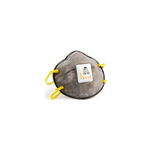 נשמית נגד חלקיקים וריחות אורגניים עם שסתום ושכבת פחם 3M 9914