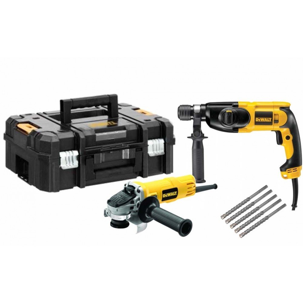 סט פטישון + משחזת + מקדחים + ארגז דגם  Dewalt d25013set