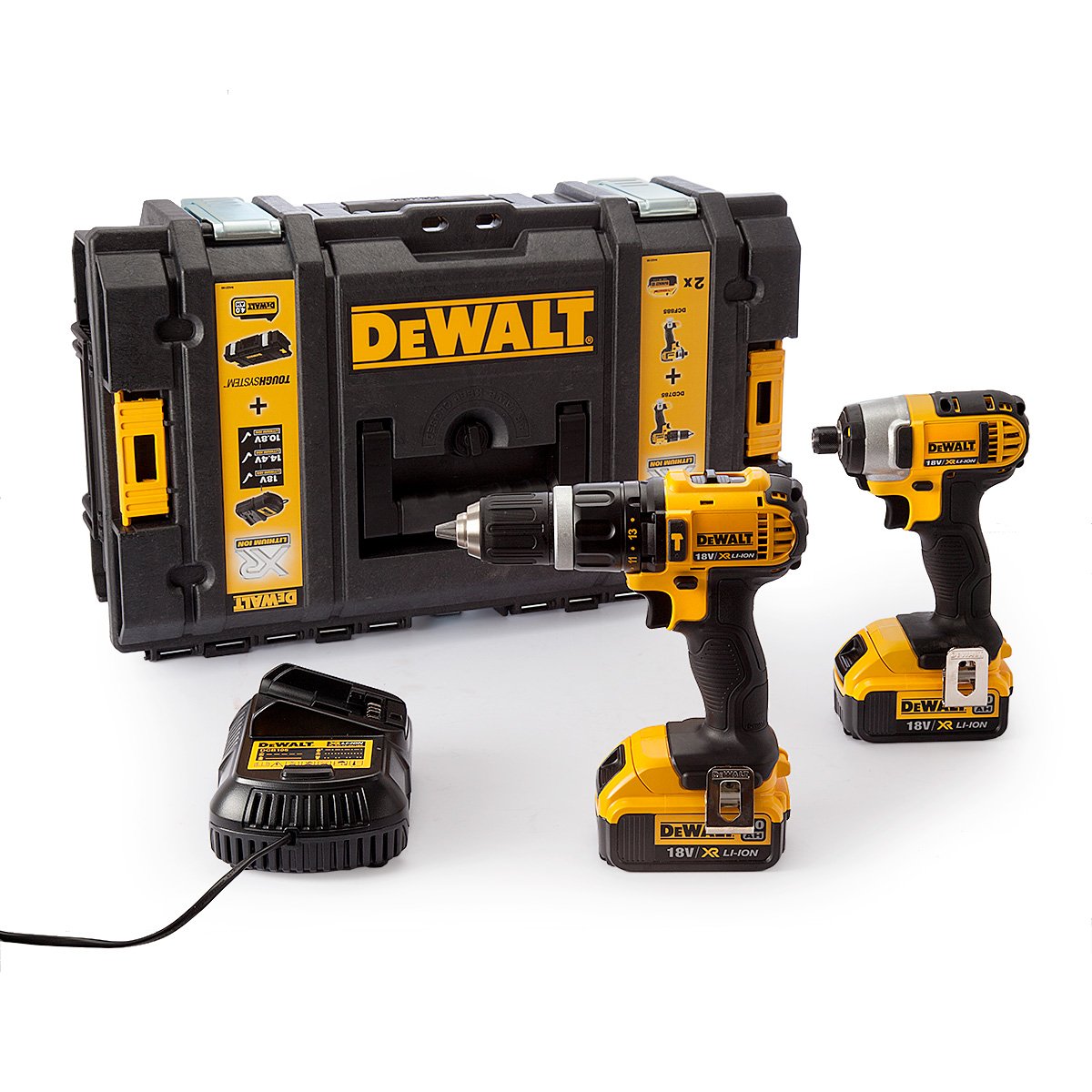 סט דה וולט מקחה ומברגה אימפקט 18 וולט DEWALT DCK285M2