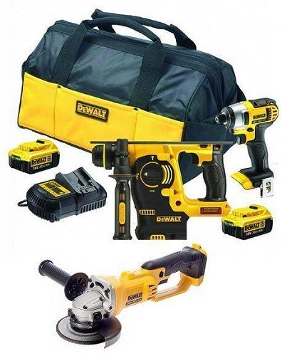 סט מברגת אימפקט,פטישון ומשחזת זוית דגם DEWALT DCK303P3 סט מברגת אימפקט,פטישון ומשחזת זוית דגם DEWALT DCK303P3
