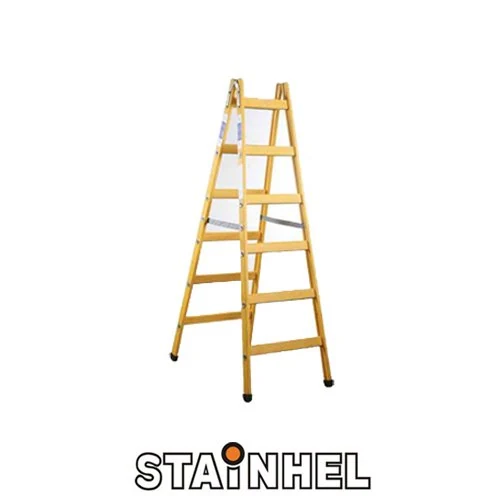 סולם עץ סיידים איכותי תקני STAINHEL ST-6